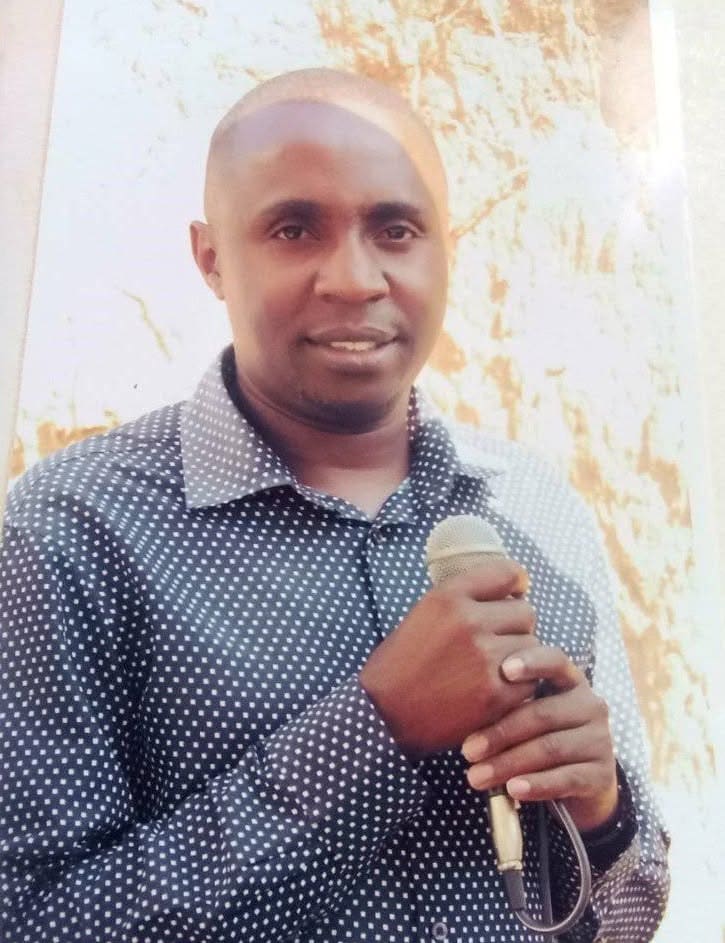 Kelvin Kamau adressing a gathering – professional headshot